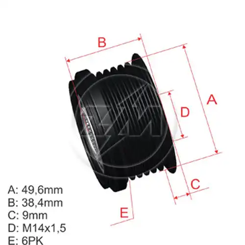 механизъм за свободен ход на генератор ZM ZM 96.005.14