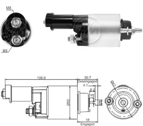 магнитен превключвател, стартер ZM ZM 9-705